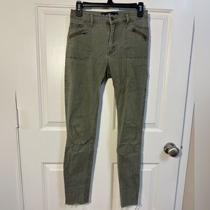 Hollister High Rise Super Skinny Olive Pants
